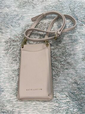 Katie Loxton Cream Crossbody Phone Pouch
